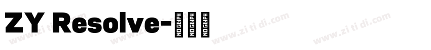 ZY Resolve字体转换 ZY Resolve字体转换